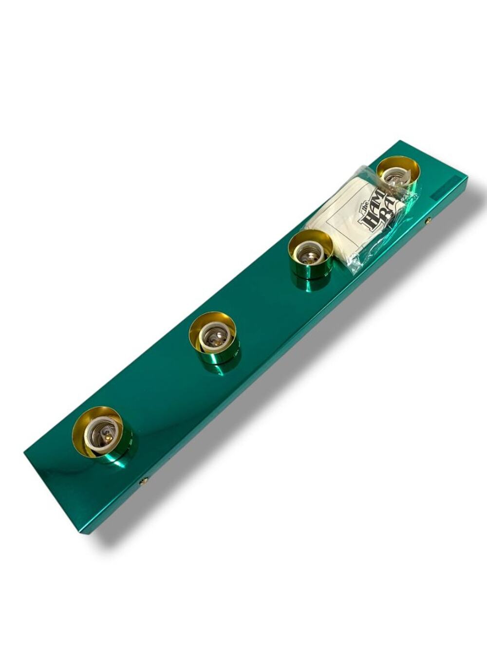 Hampton Bay Broadway Vanity Hardwired Wall Mount 4 Light Fixture Teal